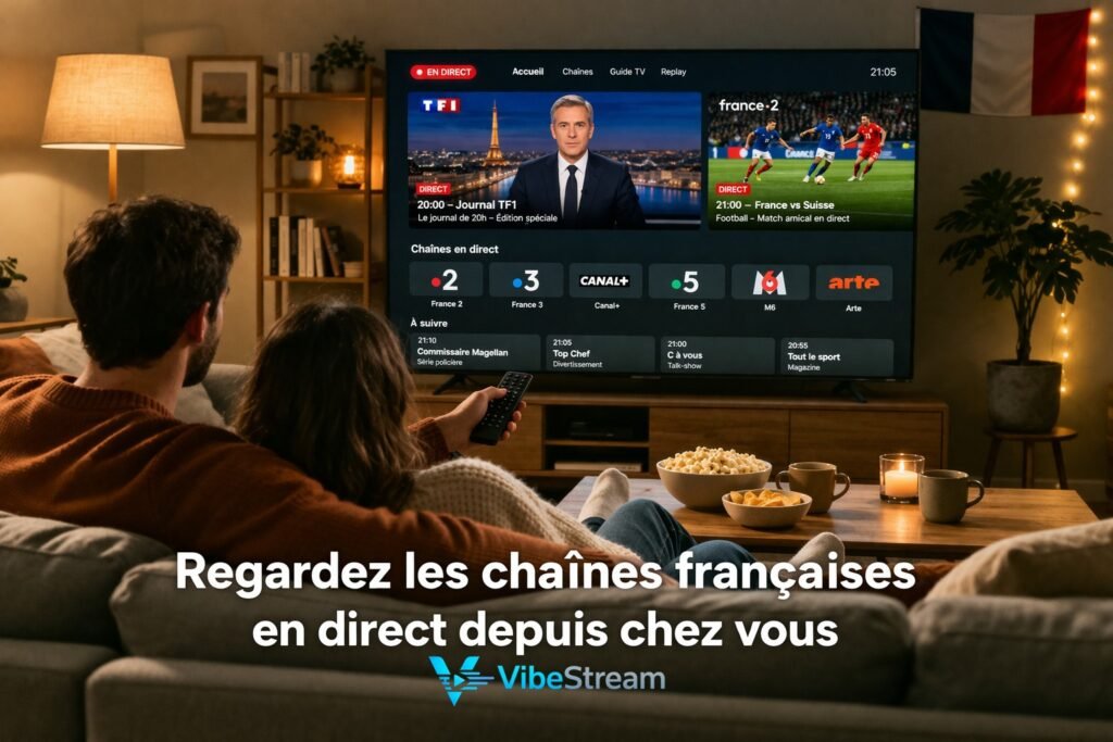 Regarder TF1 M6 France 2 en direct – IPTV France 2026 - Vibestream