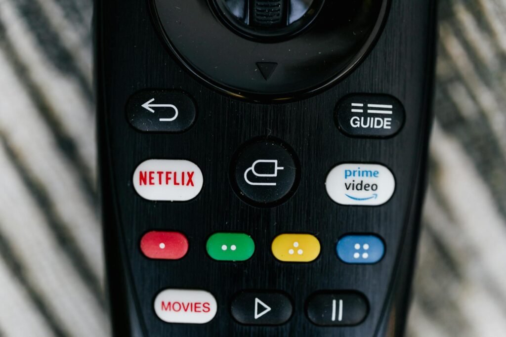 close up shot of a remote control