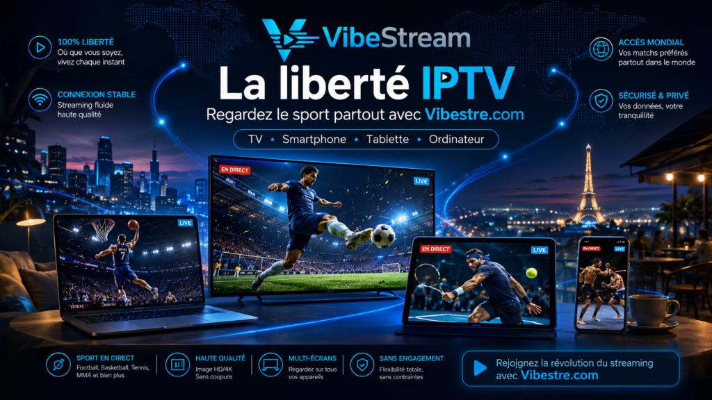 Vibestream IPTV liberte streaming sport partout